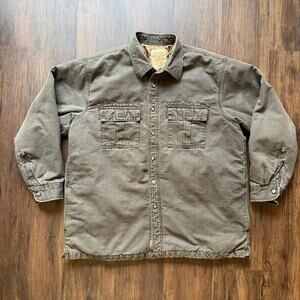 Arrow Workwear Chore Jacket Brown Cotton Barn Coat Quilted Casual Utility XL